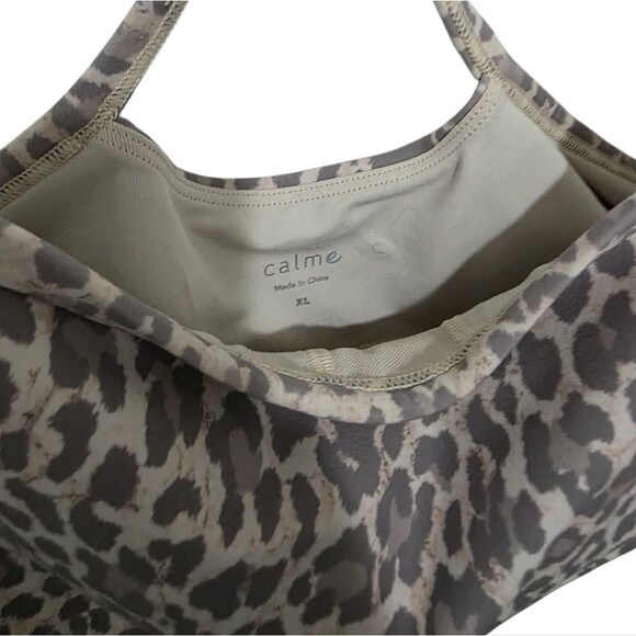 Calme by Johnny Was Animal Print Sports Bra XL - Picture 3 of 4
